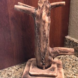 Men’s Navajo cross necklace with Navajo chain